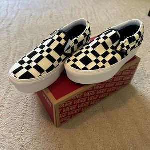 Vans Classic Slip-On Stackform Woven Check Shoe